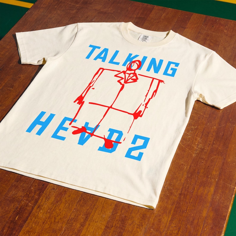 David Byrne Suit T-Shirt, Retro 80s Music Band Graphic Tee for Talking Heads image 7