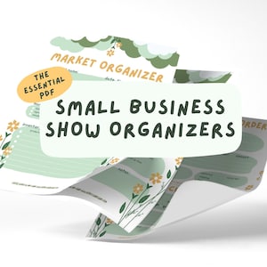 Cute Craft Show Planner Printable Organizer Market Binder Festival Show Order Form Market Stall Booth Trade Show Handmade Business Planner
