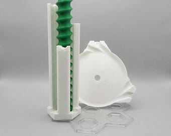 Gemotoriseerde lifttoren (22 cm), trechter of set - compatibel met Gravitrax & knikkerbanen (USB-voeding)