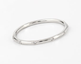 Moissanit diamantring, 925 sterlingsilver, elegant armband, handgjorda smycken för henne