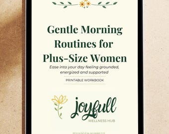 Rutinas matutinas suaves para mujeres / Diario de autocuidado imprimible / Un comienzo tranquilo para el día / Descargar PDF de bienestar
