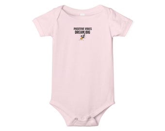 Positive Vibes Dream Big Rocket Infant One Piece | Baby Bodysuit