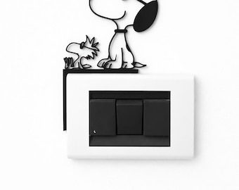 Snoopy & Woodstock Wall Art – Modern Design in PLA Plastic