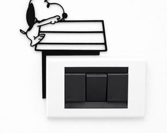 Snoopy Switch Wall Decoration – Modern Design in PLA Plastic