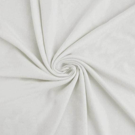 White 100 Cotton French Terry Fabric by the yard 295 Etsy