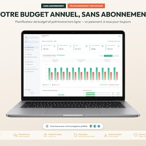 Orçamento familiar Excel alternativo sem abonamento | Planeador orçamental e gestão de despesas | Dettes, épargne, patrimoine