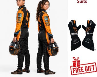 Kids and Adults Formula 1 Suits of Famous Racers with Matching Gloves, Caps and Shoes Available - Free Customizable with your Name, Flag etc