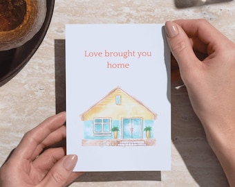 Adoptionskarte zum Ausdrucken | Die Liebe brachte dich nach Hause | A4 A5 A6 US Letter | Sofortiger Download