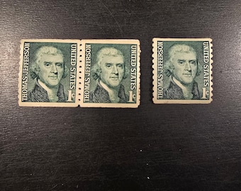 ERROR LOT Thomas Jefferson 1801-1809 3 Cent United States Stamps  display picture 1