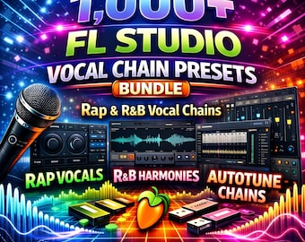 Más de 1000 preajustes vocales de FL Studio: cadenas vocales de rap y R&B (descarga instantánea) / PluginLabs