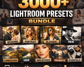 3,000+ ULTIMATE Adobe Lightroom Presets Bundle [INSTANT DOWNLOAD] | PluginLabs