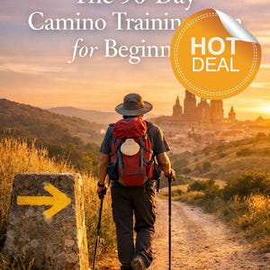 Le programme d'entraînement Camino de 90 jours pour débutants | Guide de préparation du Camino Francés | Ebook Chemin de Saint-Jacques-de-Compostelle |  Cahier de formation | Plan de randonnée PDF
