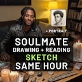 Draw My Soulmate Sketch, Future Husband Portrait + Psychic Love Reading, Twin Flame Insight, Same Hour PDF Delivery