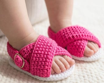 Baby Sandalen Häkelanleitung | Sommerschuhe Anleitung (Digitaler Download)