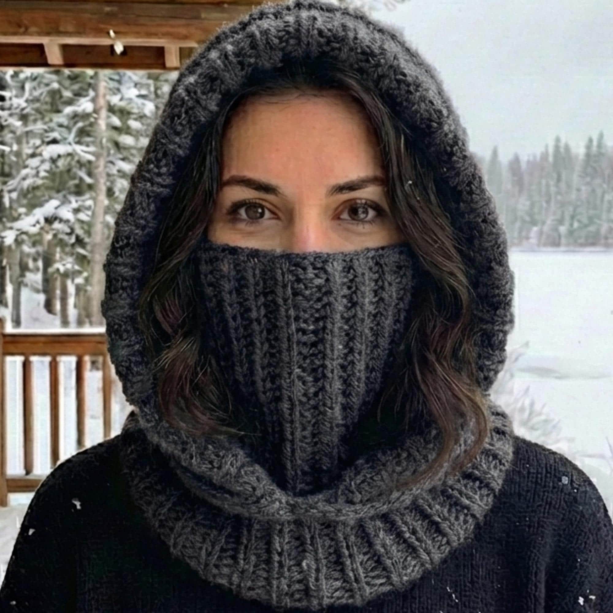 Beginner Turtleneck Hoodie Crochet Pattern