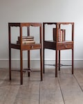 Pair of Mahogany Washstands | Vintage Side Cabinets with Drawer & Shelf product logo