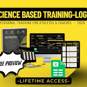 die VORLAGE | Google Sheets Workout-Planer & Tracker | Programmierer + Mesocycle Log | Fitness Coach Vorlage