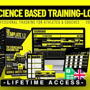 SJABLOON 1.2.1 | Workoutplanner en -tracker voor Google Spreadsheets | Programmabouwer + Mesocycle-logboek | Sjabloon fitnesscoach