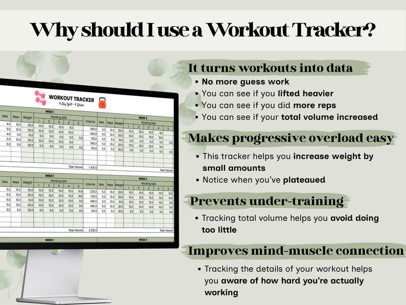 Spreadsheet Reps Workout & Cardio Program Tracker | Google Sheets | Workout Progressive ...