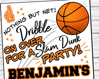 Invitation d’anniversaire de basketball - Imprimé