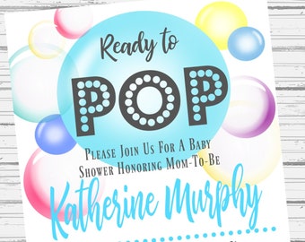 Prêt à Pop Baby Shower Invitation - Fichier numérique