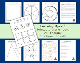 Arbeitsbuch Selbsterkenntnis | Reflection Prompts, Malvorlagen (Printable)