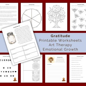 Gratitude Workbook: Affirmations, Prompts & Coloring Pages (Printable)