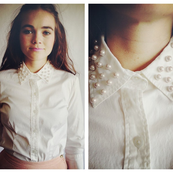 The Cotton Candy Collar Blouse