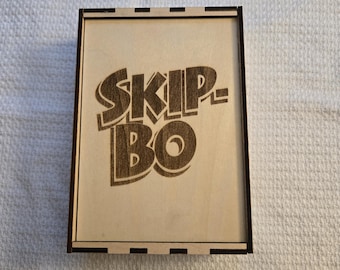 Caixa de Cartas do Jogo Skip-Bo