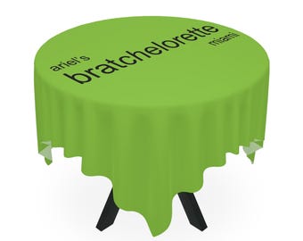 Custom Brat Bachelorette Tablecloth, Neon Lime Green Party Decor, Y2K Bratchelorette Theme, Miami Bridal Shower, 365 Party Girl Aesthetic