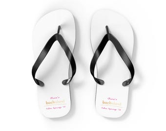 Chanclas personalizadas para la isla de Bach / Una novia guapísima ha llegado a la villa / Zapatos personalizados para la despedida de soltera / Recuerdos para la fiesta tropical de Bach