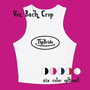 Y2K Bride Tank Top, Bach to the 2000s Bachelorette Party Shirt, Von Bach