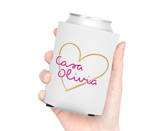 Personalized Bach Island Can Cooler | Bachelorette Drink Sleeve | Custom Casa Name Cooler
