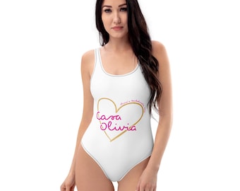 Custom Bachelorette Swimsuit, Casa Olivia Bride One Piece, Bach Island Tropical Bridal Party Swimwear, Personalized Bridesmaid Gift Bodysuit