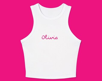Personalized Bach Island Cropped Tank | Custom Bachelorette Party Shirt | Tropical Girls Trip & Villa Weekend Outfit
