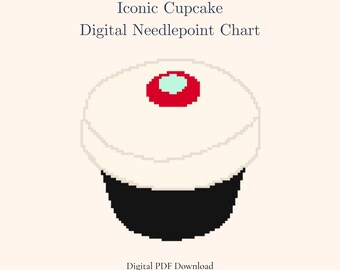 kultige Cupcake-Streuseln Nadelspitze Stickmuster | Sofortiger digitaler PDF Download