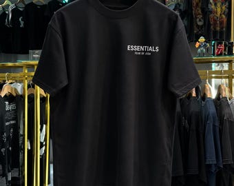 Essentials Fear of Josh T-shirt | Minimal Logo Chest & Back - Etsy