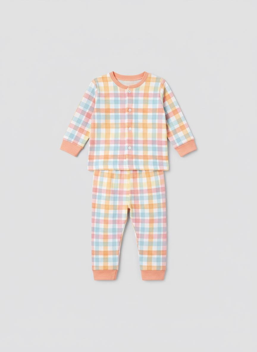 Pastel Rainbow Gingham Seamless Pattern - Watercolor Plaid Digital ...