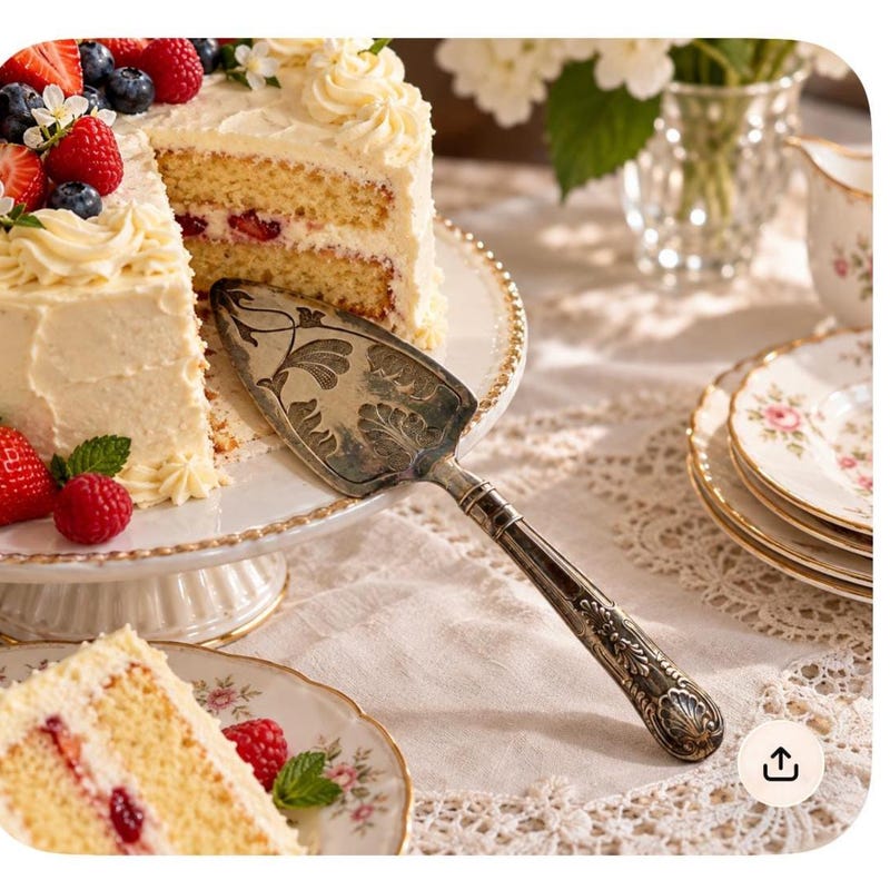 Etched Cake Servers - Etsy