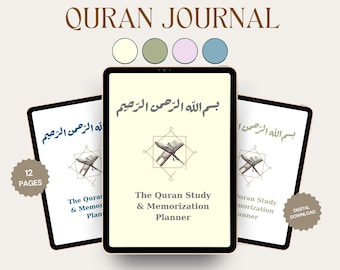 Printable Quran Tracker & Hifdh Planner | Recitation and Memorisation Journal (Digital Download)