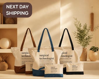 Surgical Tech Definition Tote, Scrub Tech Appreciation Bag, Operating Room Professional Tote, Surgery Team Gift Bag, Scrub Career Quote Tote