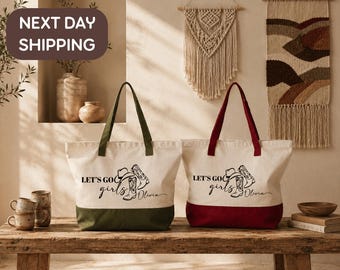 Custom Cowgirl Roadtrip Tote, Western Girls Birthday Bag, Cowgirl Friends Cruise Tote, Country Girls Reunion Bag, Western Concert Trip Tote