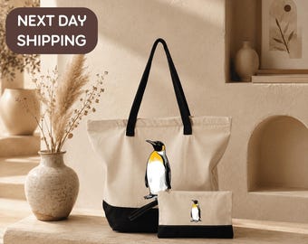 Penguin Lover Bag, Animal Lover Gift Bag, Penguin Enthusiast Bag, Wildlife Lover Gift Bag, Zoo Community Event Bag, Nature Festival Gift Bag