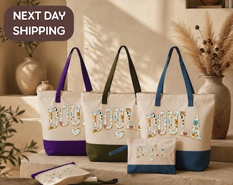 Doula Support Tote, Birth Doula Gift Bag, Pregnancy Support Professional Tote, Childbirth Education Event Bag, Maternal Care Gathering Tote