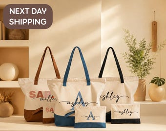Custom First Name Keepsake Tote, Mother's Day Appreciation Gift Bag, Baby Shower Guest Favor Tote, Sorority Gathering Group Celebration Bag