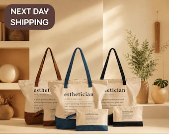 Esthetician Humor Tote, Skincare Specialist Bag, Facialist Birthday Gift Tote, Esthetics Graduation Tote, Spa Professional Appreciation Bag