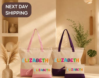Custom Name Gift Tote, Kids Birthday Party Gift Bag, Family Keepsake Gift Tote, Back To School Celebration Bag, Annual Family Reunion Tote