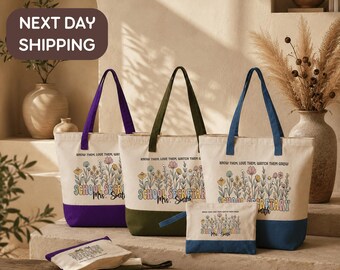 Custom School Secretary Tote, Education Office Gift Bag, School Admin Appreciation Tote, Secretary Staff Gift Bag, School Office Team Tote
