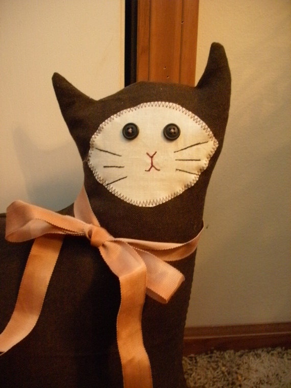 Draft Stopper Cat Kitty Draft Stopper Door Stop Long Tail Animal Door Stop Pet Door Stop Animal Draft Stopper