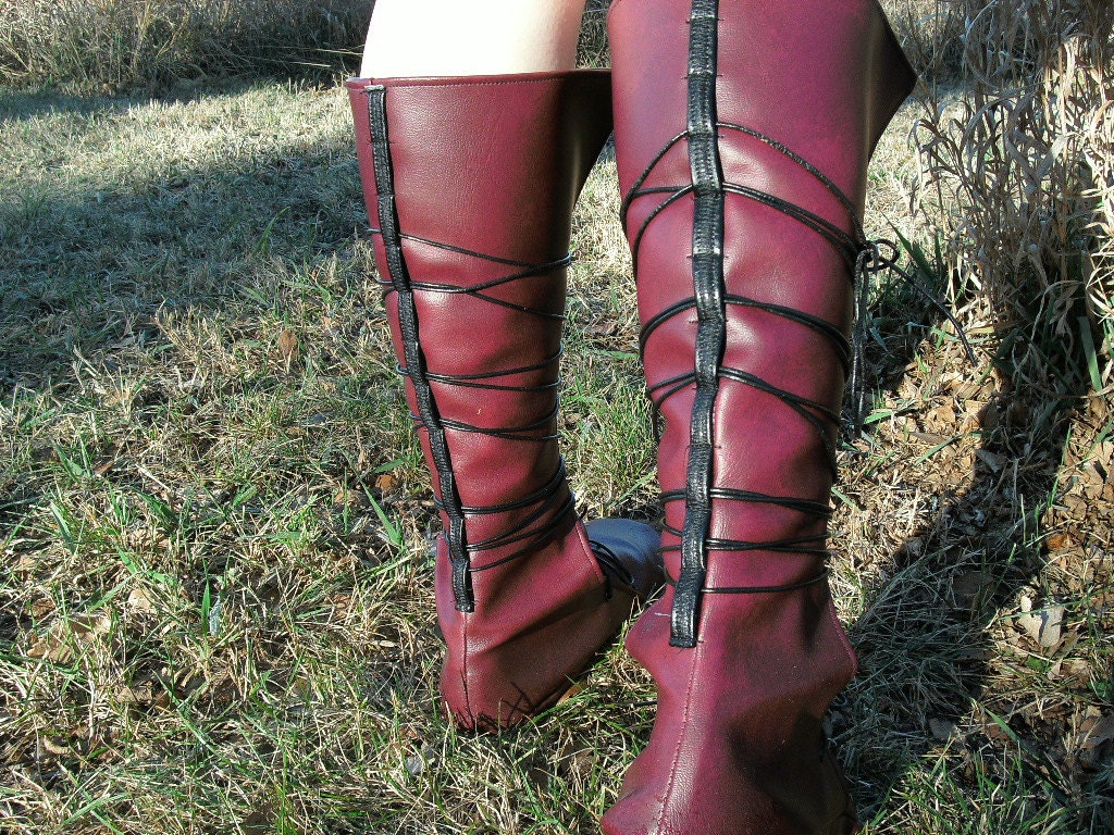 Soft Historical Leather Boots Thick Leather Sole Option - Etsy